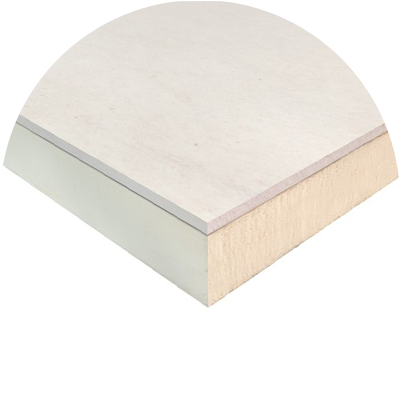 Insulated Plasterboard for fire and heat resistance
