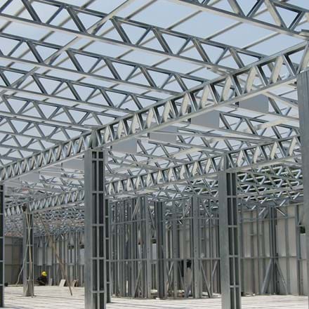 Steel trusses, joists, and frames for construction projects