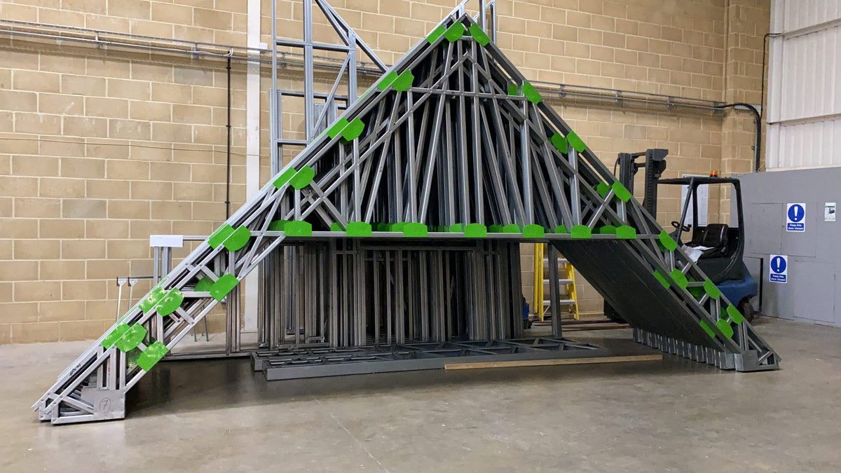 Steel trusses, joists, and frames for construction projects
