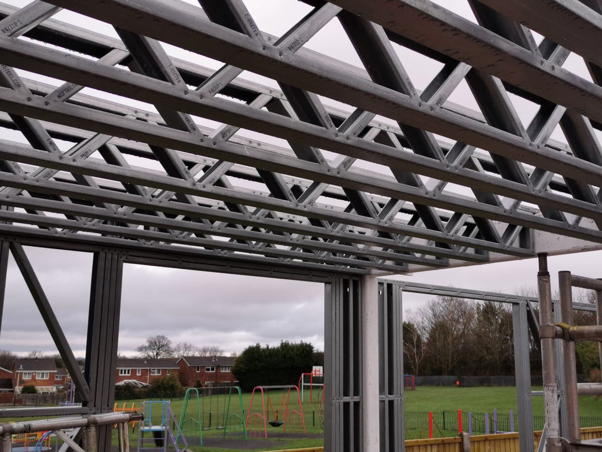Steel trusses, joists, and frames for construction projects