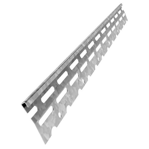 Galvanised plaster stop bead for thin coat finishes