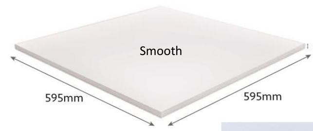 Cleancare Smooth v2 ceiling tile square edge detail