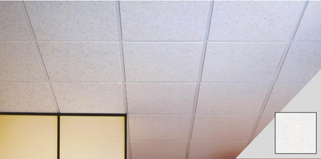 Mineral fibre suspended ceiling tile 600 x 600 x 16mm