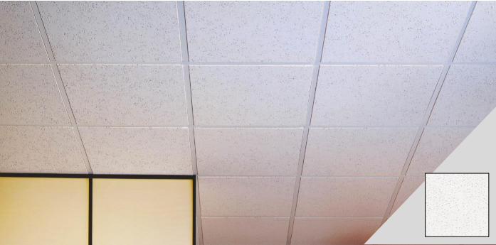 Mineral fibre suspended ceiling tile 600 x 600 x 16mm