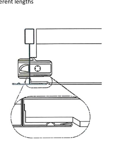 LG24 ceiling grid click connection detail