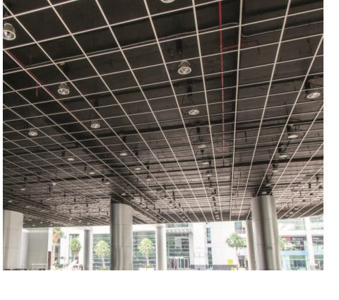 LG24 24mm exposed suspended ceiling grid installed