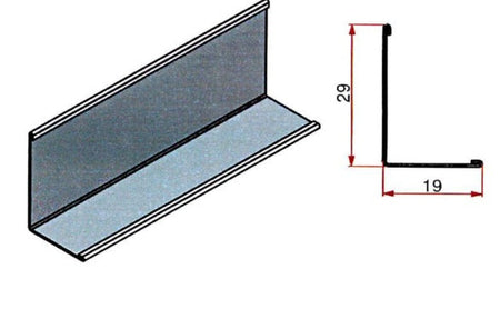LG24 ceiling grid perimeter trim profile