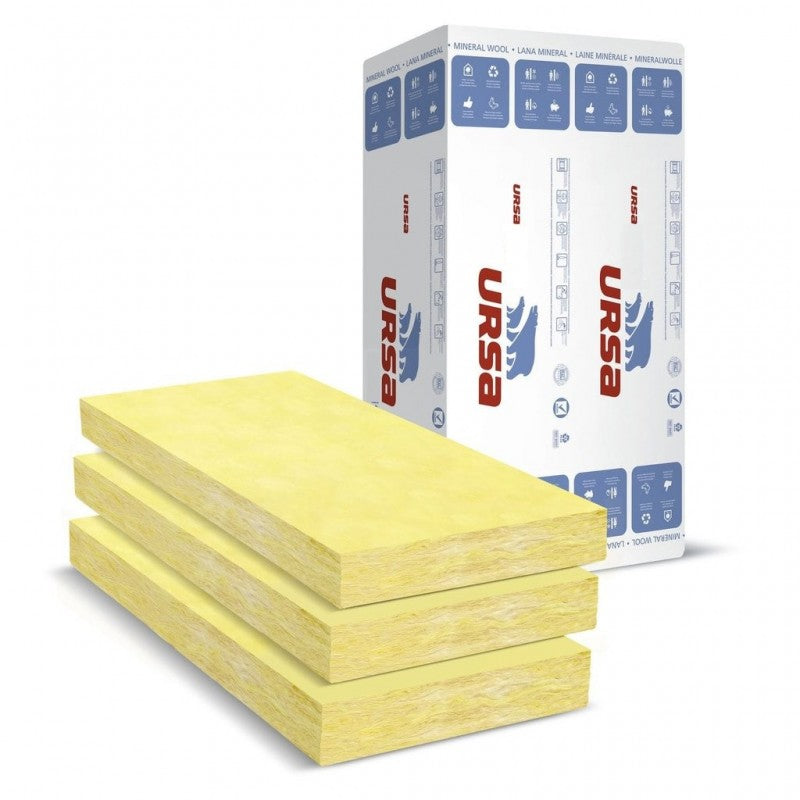 URSA 32 Cavity Wall Batt insulation slabs with packaging, made of lightweight mineral wool for masonry cavity walls.
